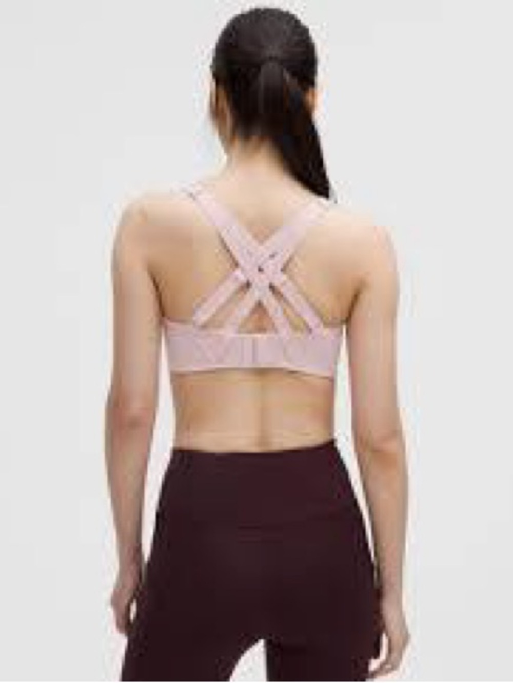 Lululemon Women's Size 36C Dew Pink Energy Bra *High Support EUC